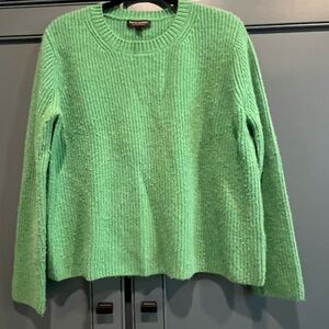 Banana Republic Vibrant Green Cashmere Crew Neck Sweater-L